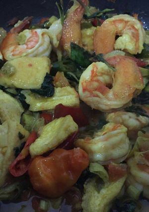 Foto resep Woku Udang Tahu