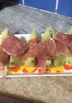 Una foto de Melón con jamón Crudo
