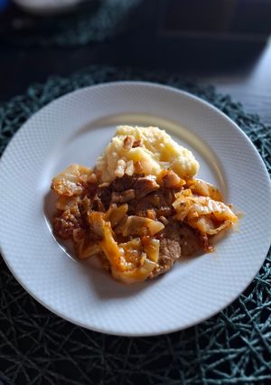 Lecsós tepsis tarja recept fotója