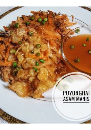 Foto resep Puyonghai (Fu Yung Hai) Saus Asam Manis