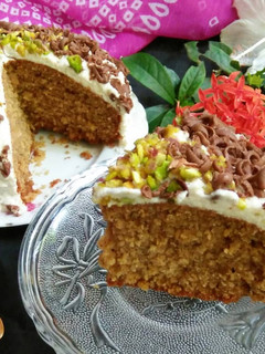 A picture of Nuts Coconut Chocolate Custard Cake.