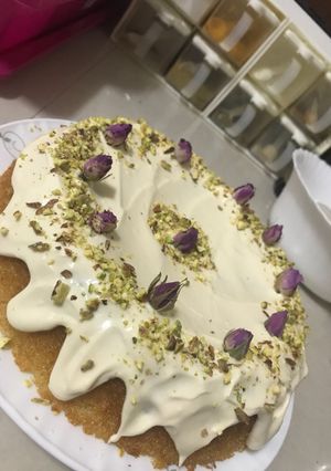 صورة لوصفة بسبوسة بقدر الضغط