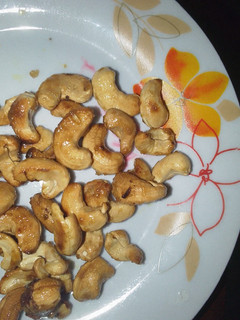 A picture of Sugar coated cashew nuts.