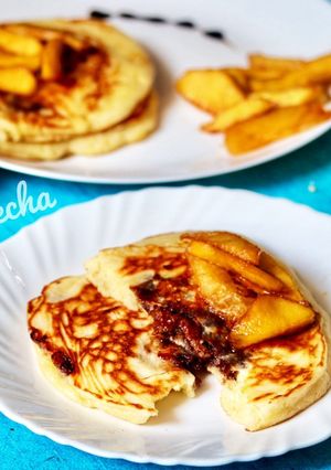 A picture of Chocolate pancakes.