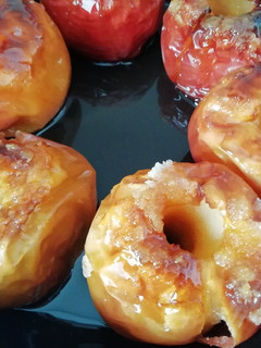 Una foto de Manzanas asadas
