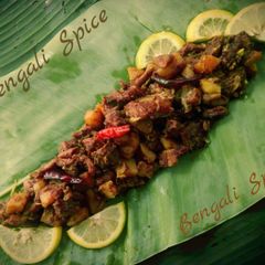 A picture of Bangladeshi Traditional "Bhuri Bhuna"/ Beef Tripe Stir Fry 🍲.