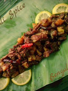 A picture of Bangladeshi Traditional "Bhuri Bhuna"/ Beef Tripe Stir Fry 🍲.