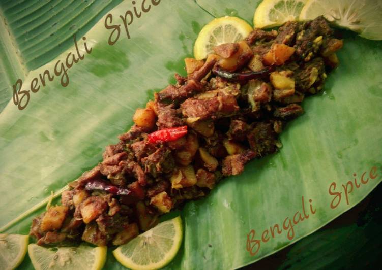 Recipe of Super Quick Homemade Bangladeshi Traditional &#34;Bhuri Bhuna&#34;/ Beef Tripe Stir Fry 🍲
