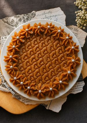عکسی از دستور حلوای شیر بدون شهد 🌸