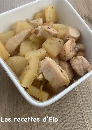 Une photo de Poulet à l’ananas