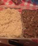Strogonoff de Riñón con Arroz Quesú