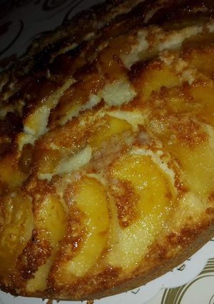 Una foto de Torta de manzana invertida