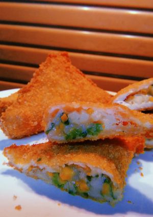 Foto resep Roti Goreng Isi Ragout