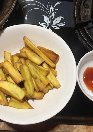 Hình của món Khoai lang chiên siêu dễ làm.