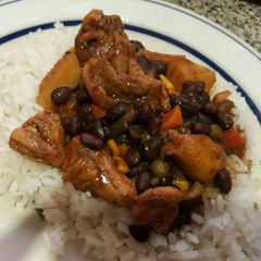 Black bean chicken marsala A picture of Black bean chicken marsala.