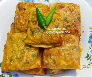 Cara Bikin Martabak Telur Mini Isi Ayam Ala Warung