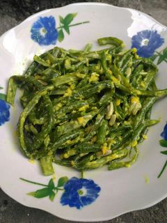 Foto resep Jukut Bejek/plecing kacang panjang