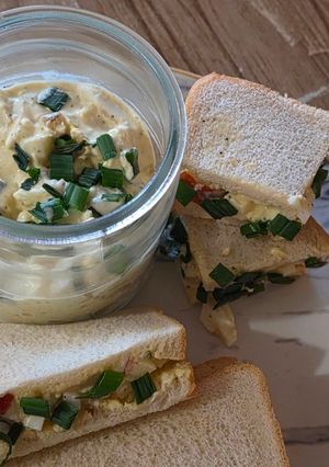 A picture of Eiersalat - egg salad.