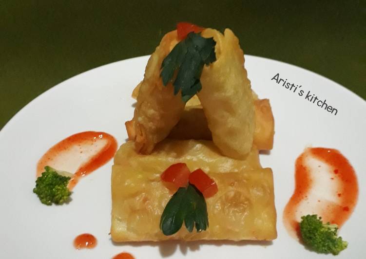 Lumpia mini kulit pangsit
