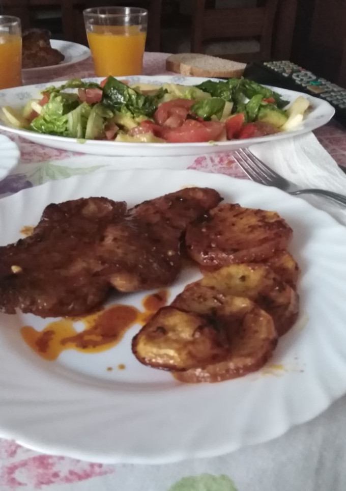 Una foto de Secreto de cerdo en adobo