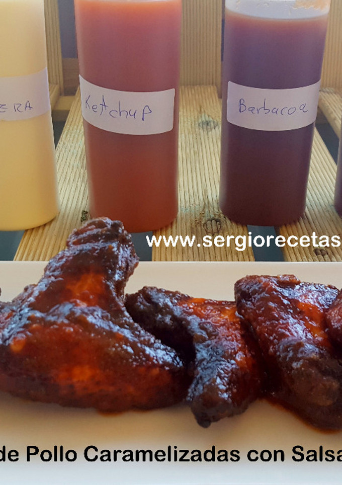 Una foto de Alitas de Pollo Caramelizadas con Salsa Barbacoa Casera