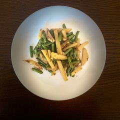 A picture of French Beans & Potato (Bhaji).