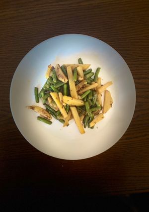 A picture of French Beans & Potato (Bhaji).