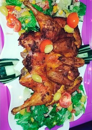 صورة لوصفة دجاج في الفران