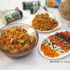 A picture of Mushroom fried rice.