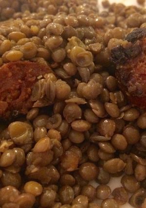Une photo de Lentilles au chorizo