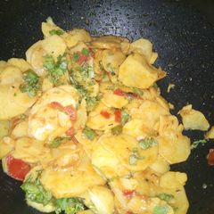 A picture of Aloo ke qatlay.
