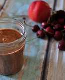 Licuado refrescante de cerezas y nectarina. "recetas saludables para diabetes”