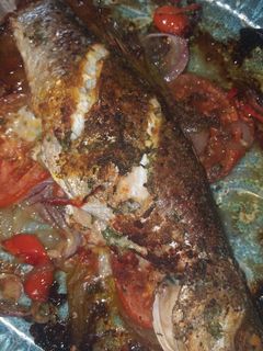 صورة لوصفة سمك مشوي في الفرن 🐟🐟🐟