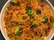 A picture of vegan udon