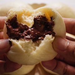 A picture of BakPao Steamed Bun with Chocolate Filling.