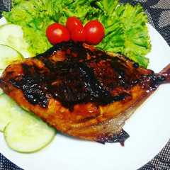 A picture of Ikan Bawal Bakar ala Chef Restu.