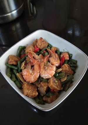 Foto resep Tumis Tempe kacang panjang