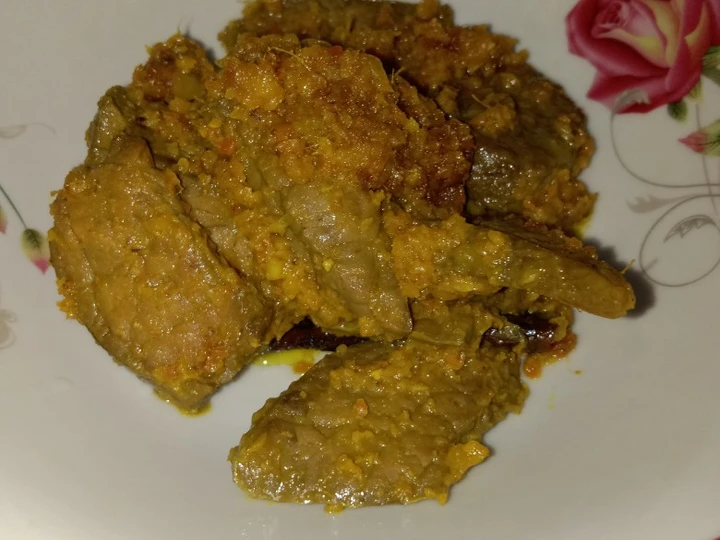 Langkah Mudah untuk Membuat Resep 308.🥰.17.Paru Sapi Bumbu Kuning Anti Ribet, Bisa Manjain Lidah