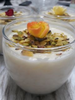 صورة لوصفة رز بحليب بالقشطه💛