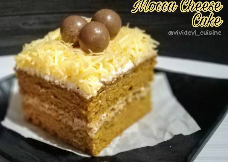 Cara Gampang Menyiapkan Mocca Cheese Cake yang Lezat Sekali