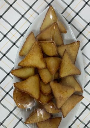 صورة لوصفة مثلثات السميد