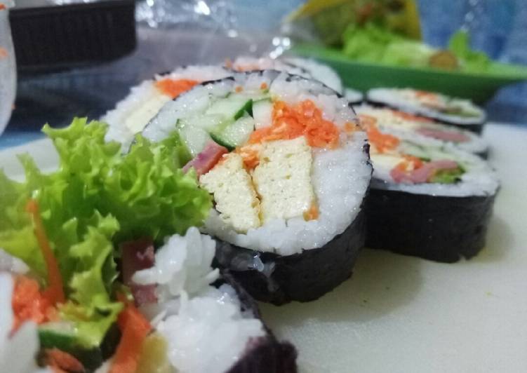 Resep Kimbab Jowonan | Cara Mengolah Kimbab Jowonan Yang Enak Banget