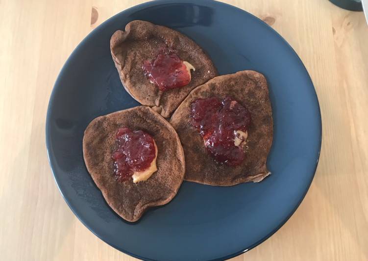 Steps to Make Speedy Chocolate vegan pancakes