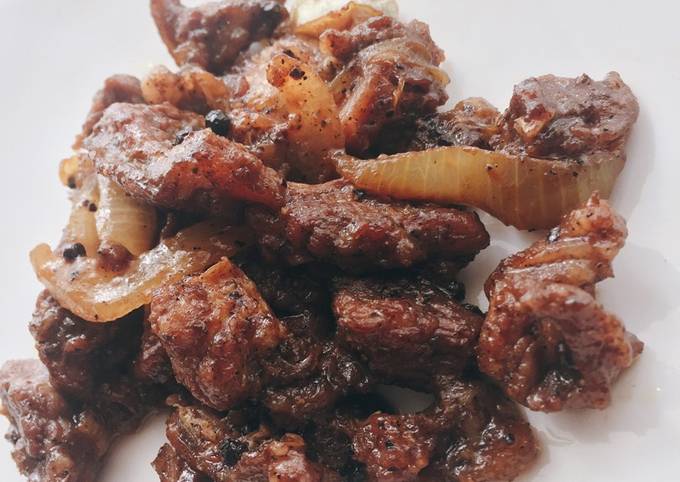 Resep Daging sapi lada hitam (simpel) oleh Fira - Cookpad