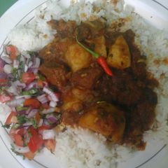 Cinammon rice with potatoes beef stew #localfoodcontest_mombasa A picture of Cinammon rice with potatoes beef stew #localfoodcontest_mombasa.
