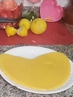 Una foto de Dulce de naranja y limón sin gluten ni horno, especial San Valentín