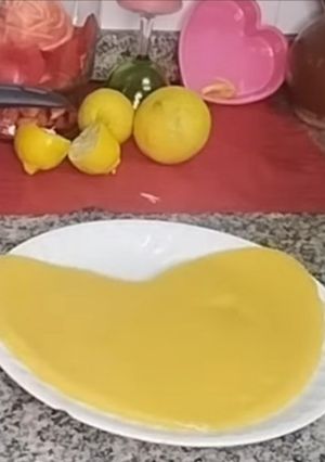Una foto de Dulce de naranja y limón sin gluten ni horno, especial San Valentín