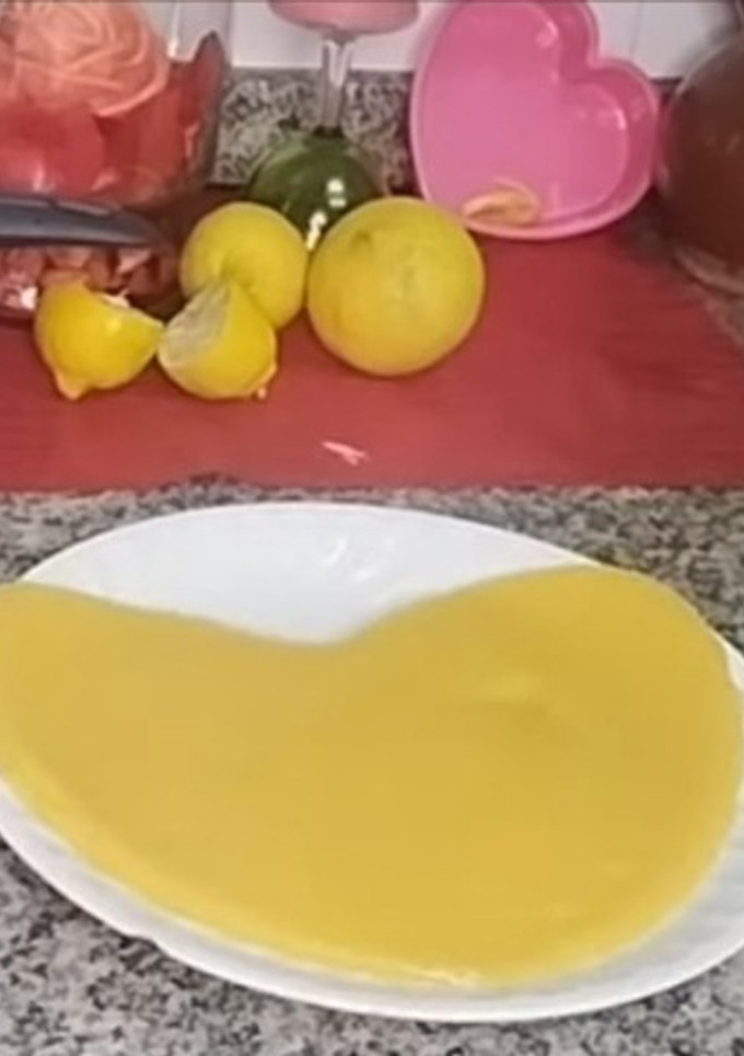 Una foto de Dulce de naranja y limón sin gluten ni horno, especial San Valentín