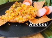 A picture of soya chunks biryani