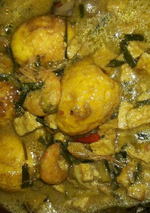 Foto resep Telur tahu udang bumbu petis